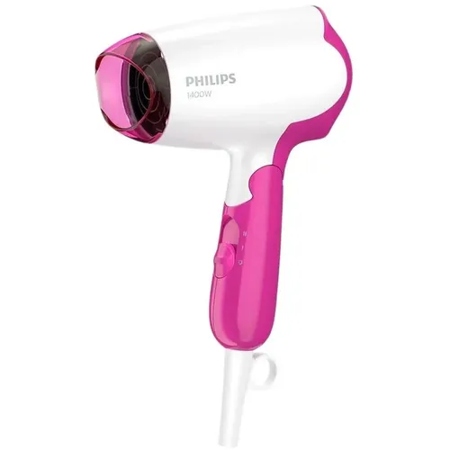 Фен Philips BHD003/00, 1400Вт, белый и розовый