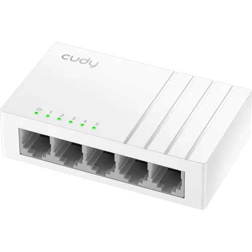 Коммутатор CUDY FS105D, неуправляемый