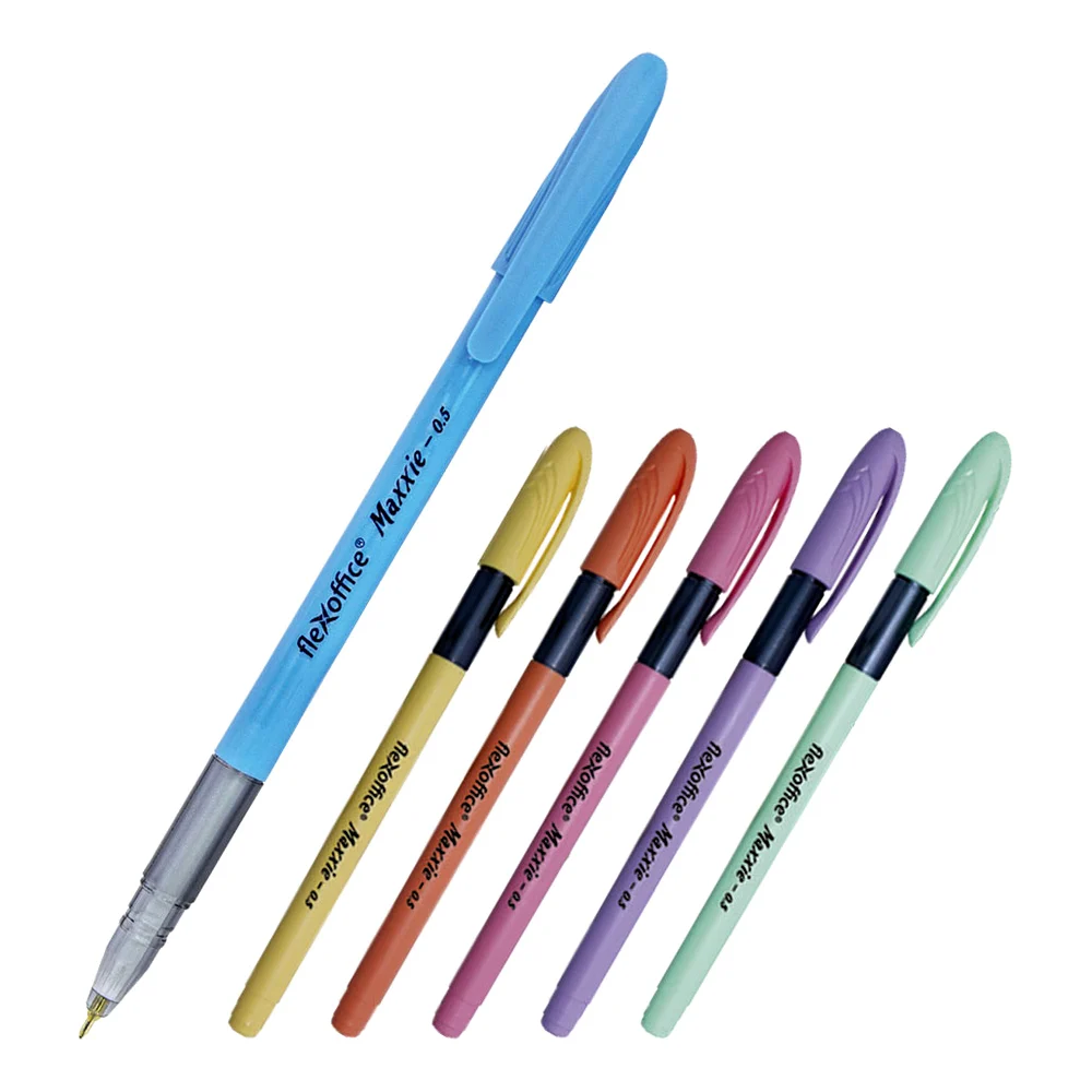 Автоматическая шариковая ручка Flexoffice FO-GELB035 MIX BLUE