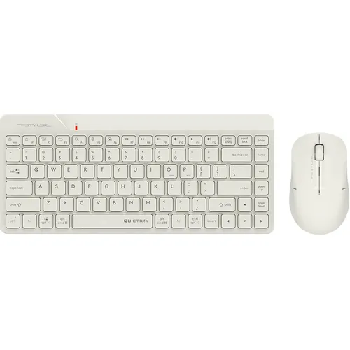 Комплект (клавиатура+мышь) A4TECH Fstyler FG2200 Air2, USB, беспроводной, бежевый [fg2200 air2 beige]