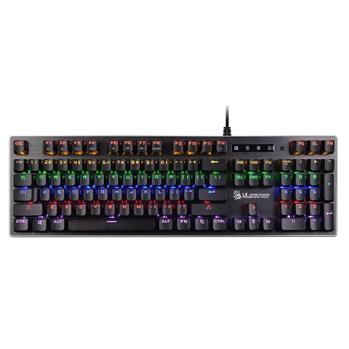 Клавиатура A4TECH Bloody B760, проводная, USB, механическая, серый [b760 grey (black switch)]