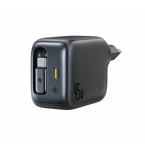 Сетевое зарядное устройство BASEUS EnerCore CJ11, 2xUSB-C, USB-C, 45Вт, 3A, черный