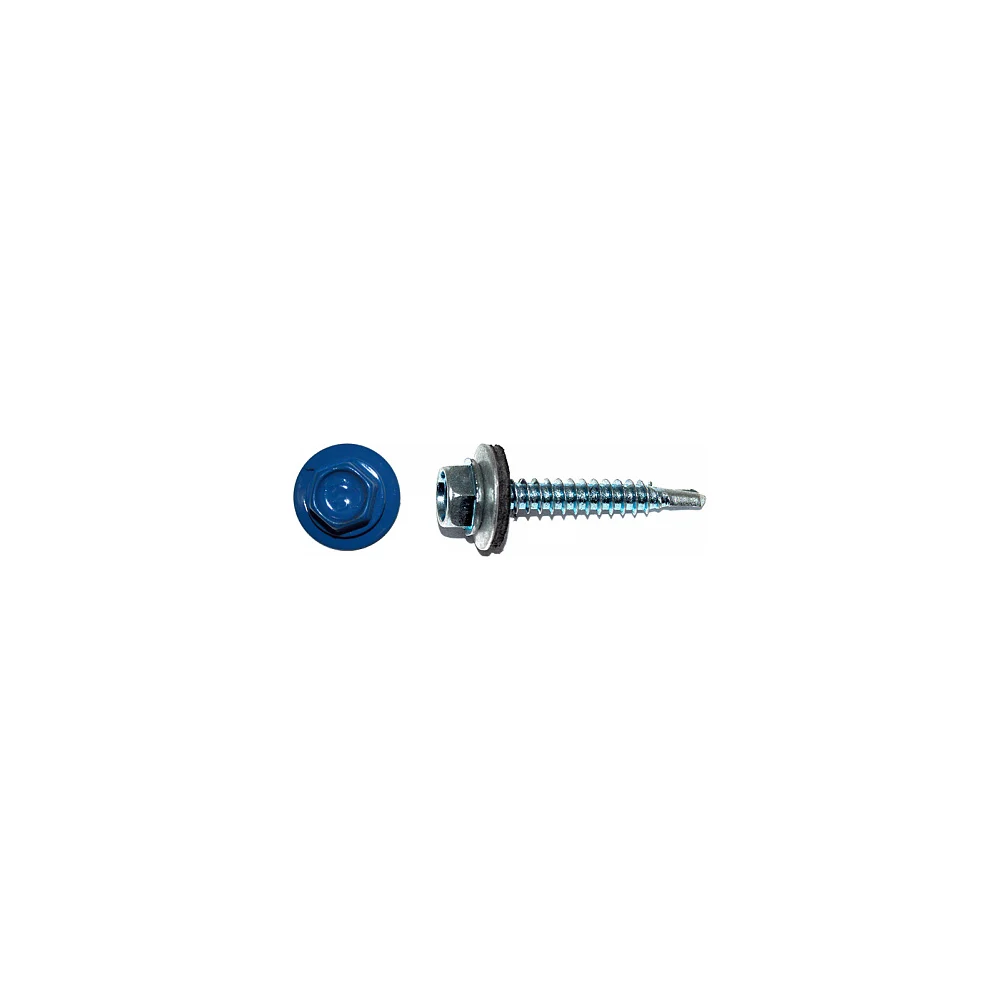Кровельный саморез КРЕП-КОМП 5,5x25 RAL5005 насыщенный синий 3000 шт. ск55255005к