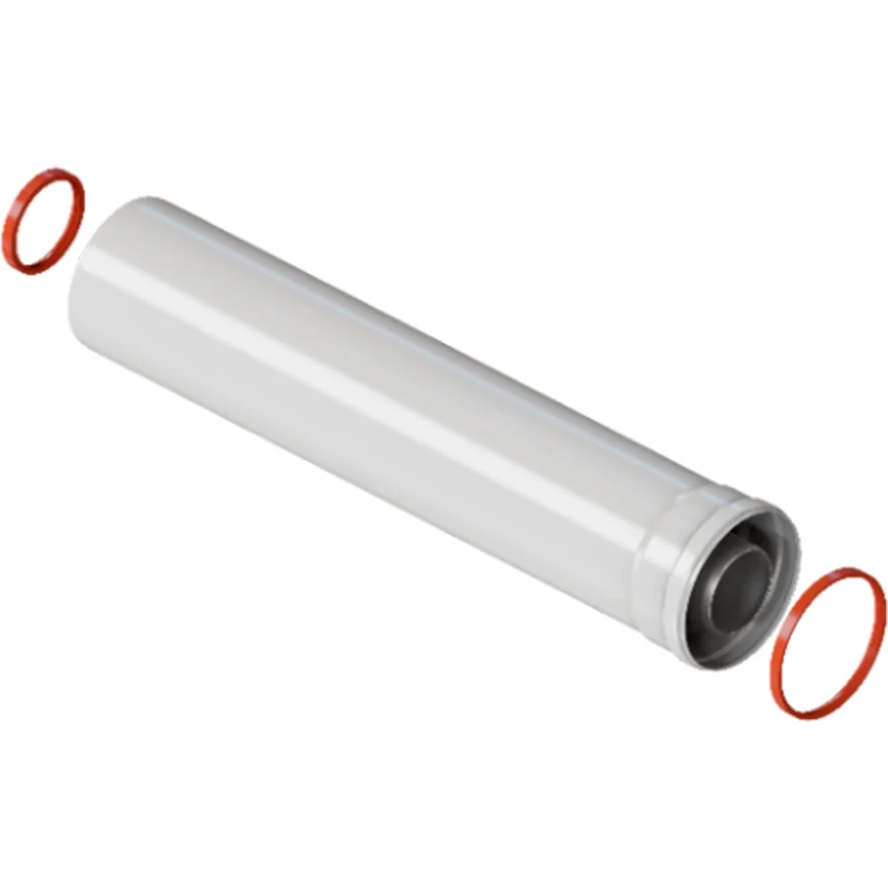 Коаксильный раструбный удлинитель дымохода ROMMER ROMMER RCA-6010-001500