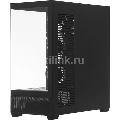 Корпус ATX Accord ACC-ZA11B AR, Midi-Tower, без БП, черный