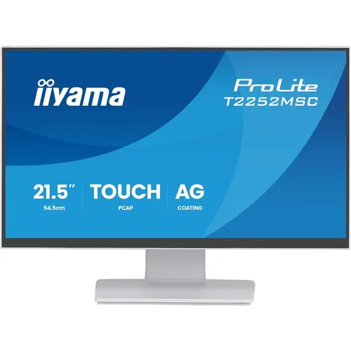 21.5" Монитор Iiyama ProLite T2252MSC-W2AG, 1920x1080, IPS, 1хHDMI, 1хDP, белый