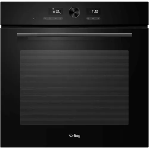 Духовой шкаф электрический Korting okb 1680 gn mw, 72л, дверца с 4 стеклами, черный