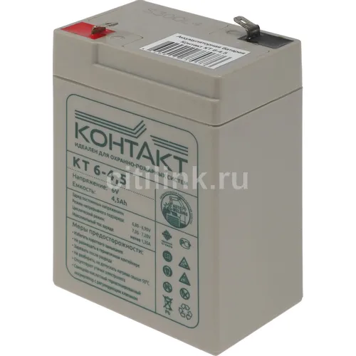 Аккумуляторная батарея КОНТАКТ КТ 6-4,5 для ИБП, 6В, 4.5Ач [kntkt0600045s48]