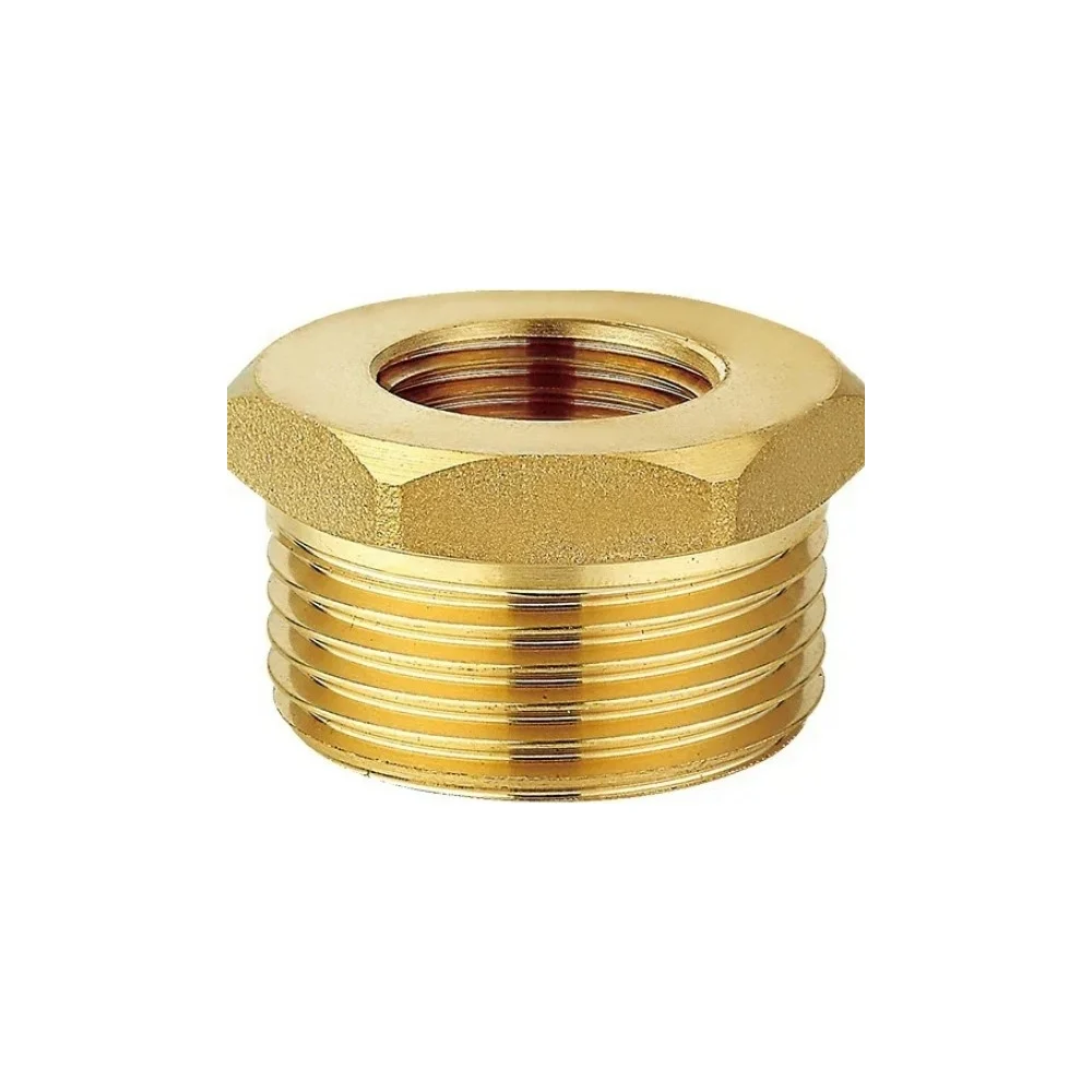 Резьбовая латунная футорка DOUBLE-LIN LL6033 (1 1/4"x3/4")