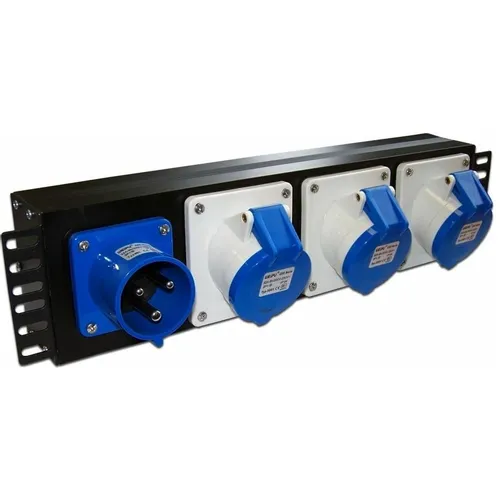 Блок распределения питания LanMaster TWT-PDU-32AI9-1P, горизонт.размещ., IEC309Х3, Тип вход. тока 32A