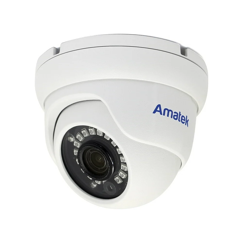Купольная вандалозащищенная IP-видеокамера Amatek AC-IDV402AX 7000650