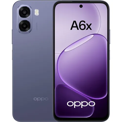 6.75" Смартфон OPPO A6x 4/128Gb, NFC, IPS, 120Гц, 6100мAч, темно-фиолетовый