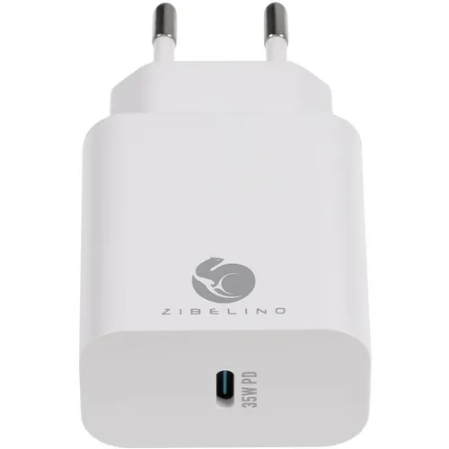 Сетевое зарядное устройство ZIBELINO MC-G-UC, USB-C, 35Вт, 3A, белый [zc-mc-g-uc-pd-35w-wht]