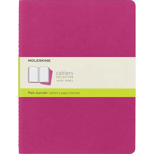 Блокнот Moleskine Cahier Journal, 120стр, без разлиновки, розовый неон [ch023d17]