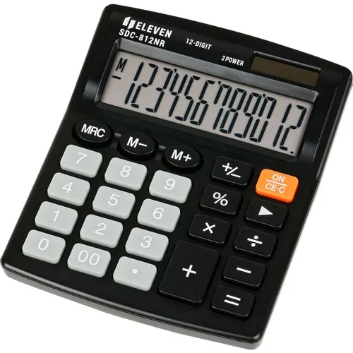 Калькулятор ELEVEN SDC-812NR, 10-разрядный, черный