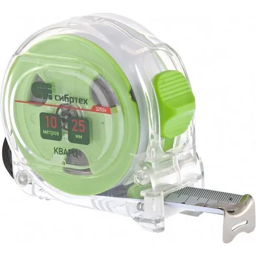 Рулетка СИБРТЕХ 32524, 10м x25мм