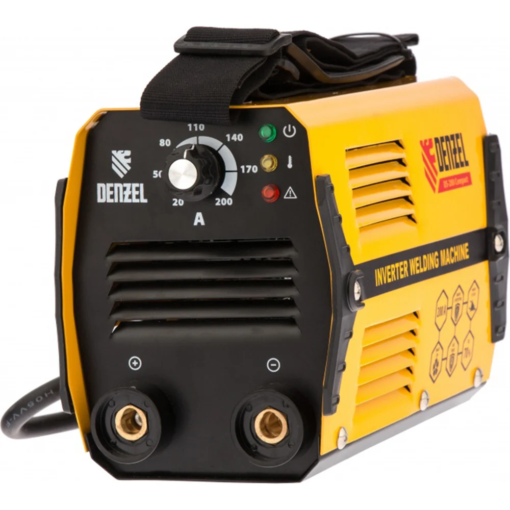 Сварочный инвертор дуговой сварки Denzel DS-200 Compact 94373