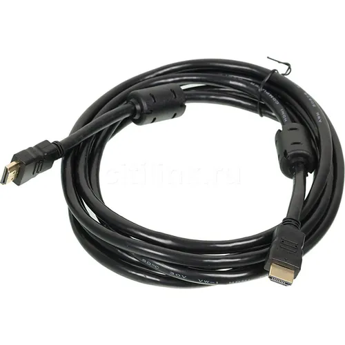 Кабель аудио-видео Buro HDMI 1.4, HDMI (m) - HDMI (m), ver 1.4, 3м, ф/фильтр, черный [hdmi-19m/19m-3m-mg]