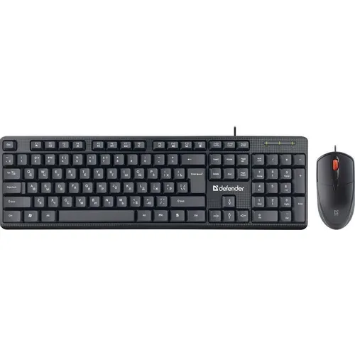 Комплект (клавиатура+мышь) Defender Line C-511, USB 2.0, проводной, черный [45511]