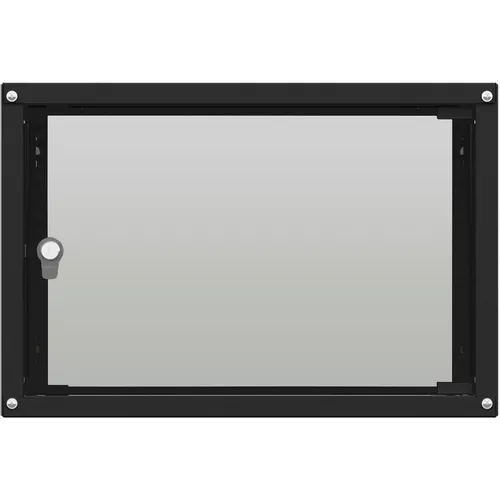 Шкаф коммутационный NTSS Lime NTSS-WL6U5560GS-BL настенный, стеклянная передняя дверь, 6U, 550x500x600 мм