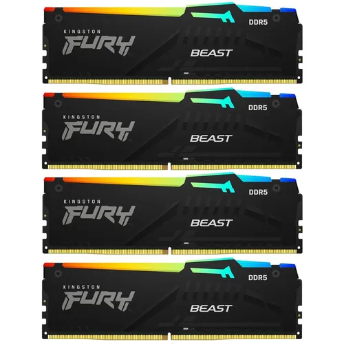 Оперативная память Kingston Fury Beast KF560C40BBAK4-64 DDR5 - 4x 16ГБ 6000МГц, DIMM, Ret