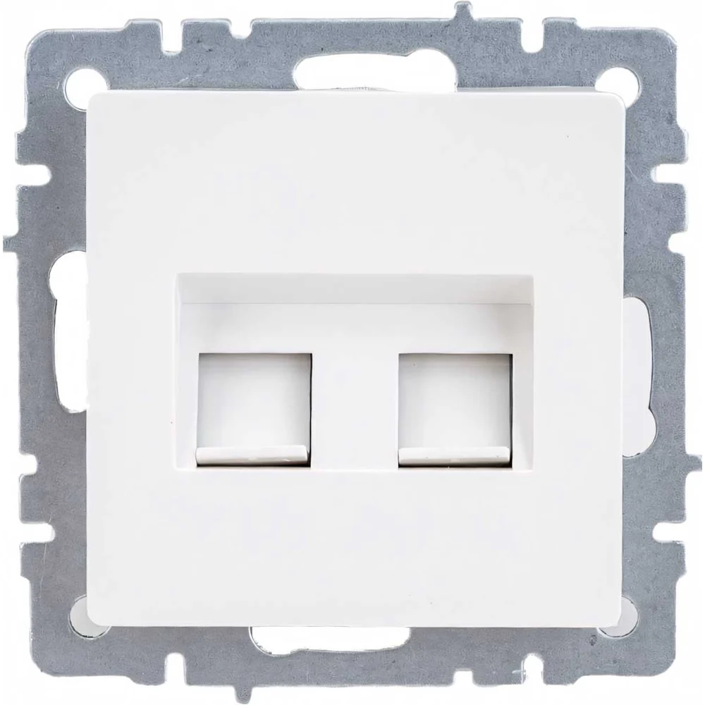 Двойная компьютерная розетка rj45 IEK Brite рк10-2-брб BR-K20-1-K01