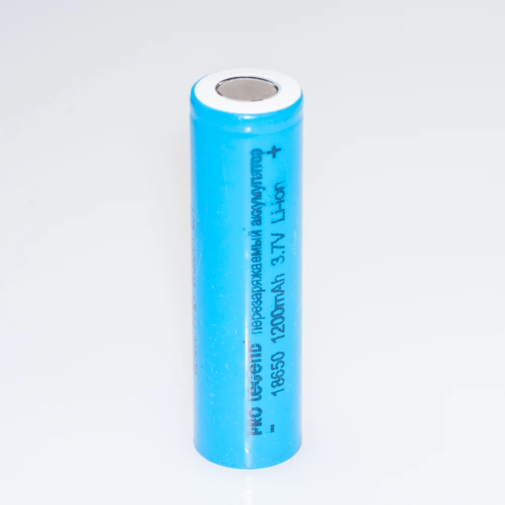 Аккумулятор Pro Legend Li 18650, 1200 mAh, 3,7V, без защиты, плоский плюс PL6203