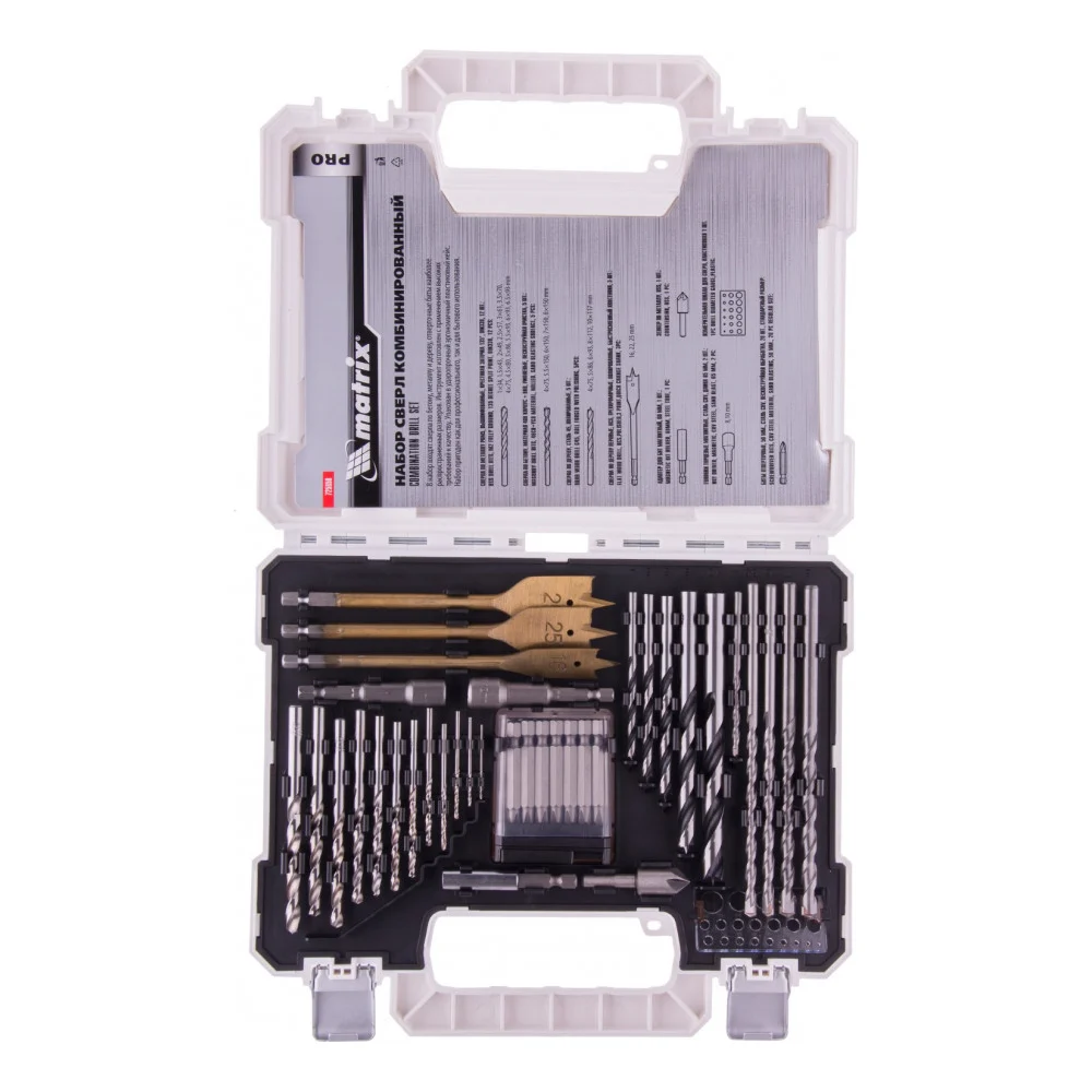 Комбинированный набор сверл MATRIX PRO 725650