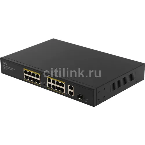 Коммутатор CUDY FS1018PS1, неуправляемый