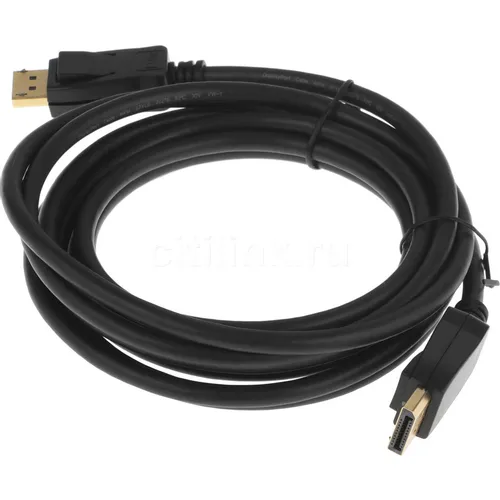 Кабель аудио-видео Buro BU-DP-v1.4-3m, DisplayPort (m) - DisplayPort (m), ver 1.4, омедненный, 3м, черный