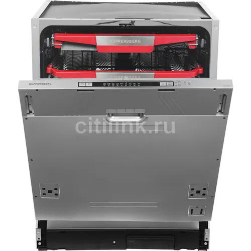 Встраиваемая посудомоечная машина KUPPERSBERG GLM 6080, полноразмерная, ширина 59.8см, полновстраиваемая, загрузка 14 комплектов