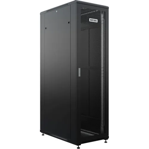 Шкаф серверный NTSS Премиум NTSS-R42U60100PD/PDD-BL напольный, перфорированная передняя дверь, 42U, 600x1987x1000 мм