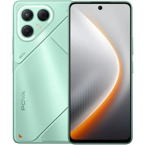 6.78" Смартфон TECNO Pova 7 5G 8/128Gb, NFC, IPS, 144Гц, 6000мAч, зеленый