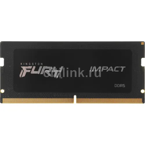 Оперативная память Kingston Fury Impact KF560S38IB-16 DDR5 - 1x 16ГБ 6000МГц, для ноутбуков (SO-DIMM), ECC, Ret