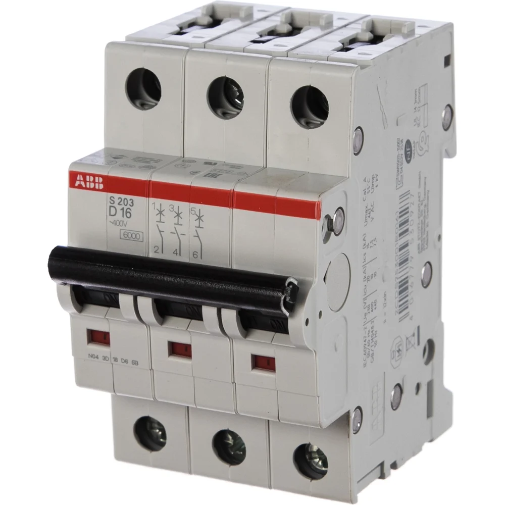 Трехполюсной автоматический выключатель ABB S203 2CDS253001R0161