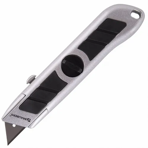 Нож канцелярский BRAUBERG 235403 Professional 18мм, черный