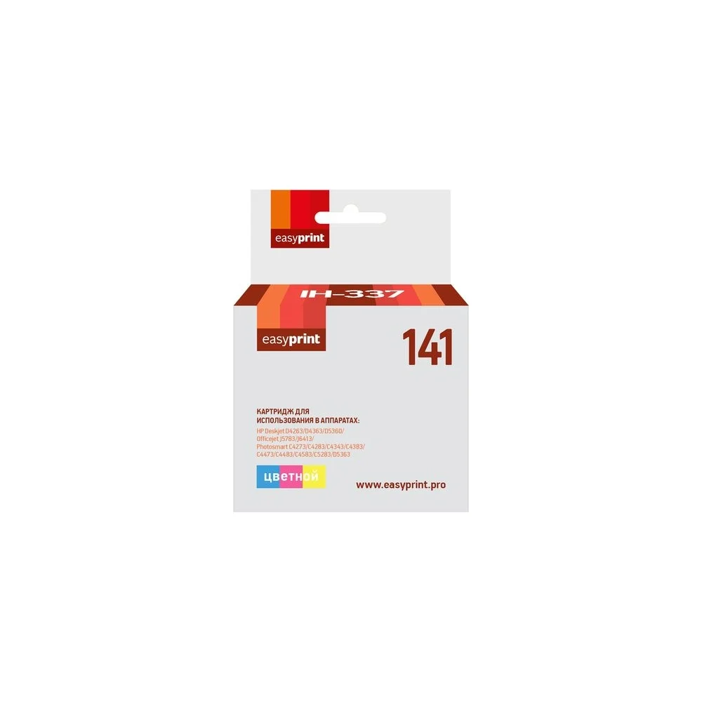 Картридж для HP Deskjet D4263, D5360, Officejet J5783, J6413, EasyPrint №141 IH-337