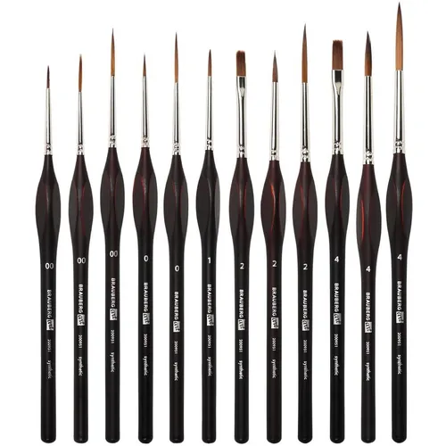 Набор кистей BRAUBERG Art Classic, 200951, художественная, из синтетики, круглая №00,0,1,2,4