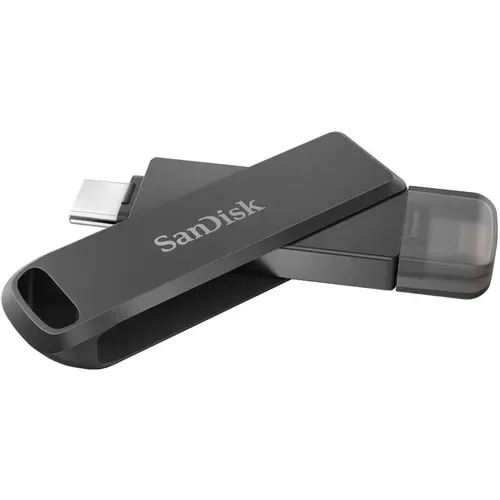 USB Type-C/Lightning Sandisk iXpand Luxe 256ГБ, USB3.0, черный [sdix70n-256g-gn6ne]