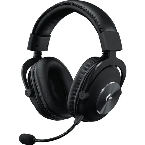 Гарнитура игровая Logitech G Pro X, для компьютера и игровых консолей, мониторные, проводные, черный [981-000818]