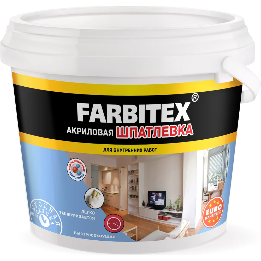 Акриловая шпатлевка для внутренних работ Farbitex 4300001566