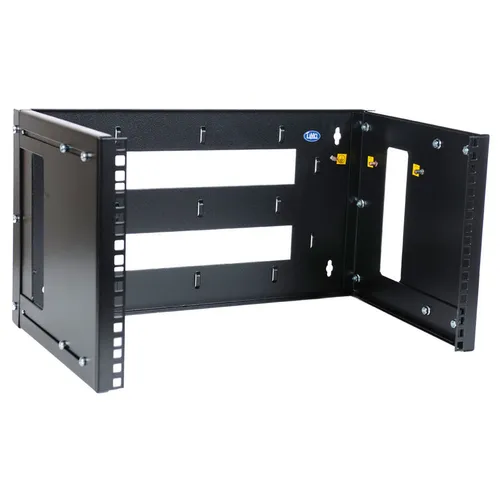 Кронштейн телеком. ЦМО (КНО-М-6U-9005) 6U 19" 450мм нагр.:30кг черный (упак.:1шт)