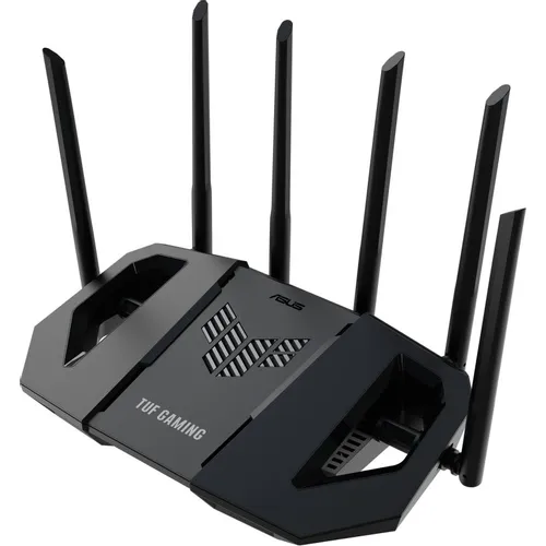 Wi-Fi роутер ASUS TUF-BE6500, Wi-Fi 7, BE6500, 2.4/5ГГц, 3 LAN, черный