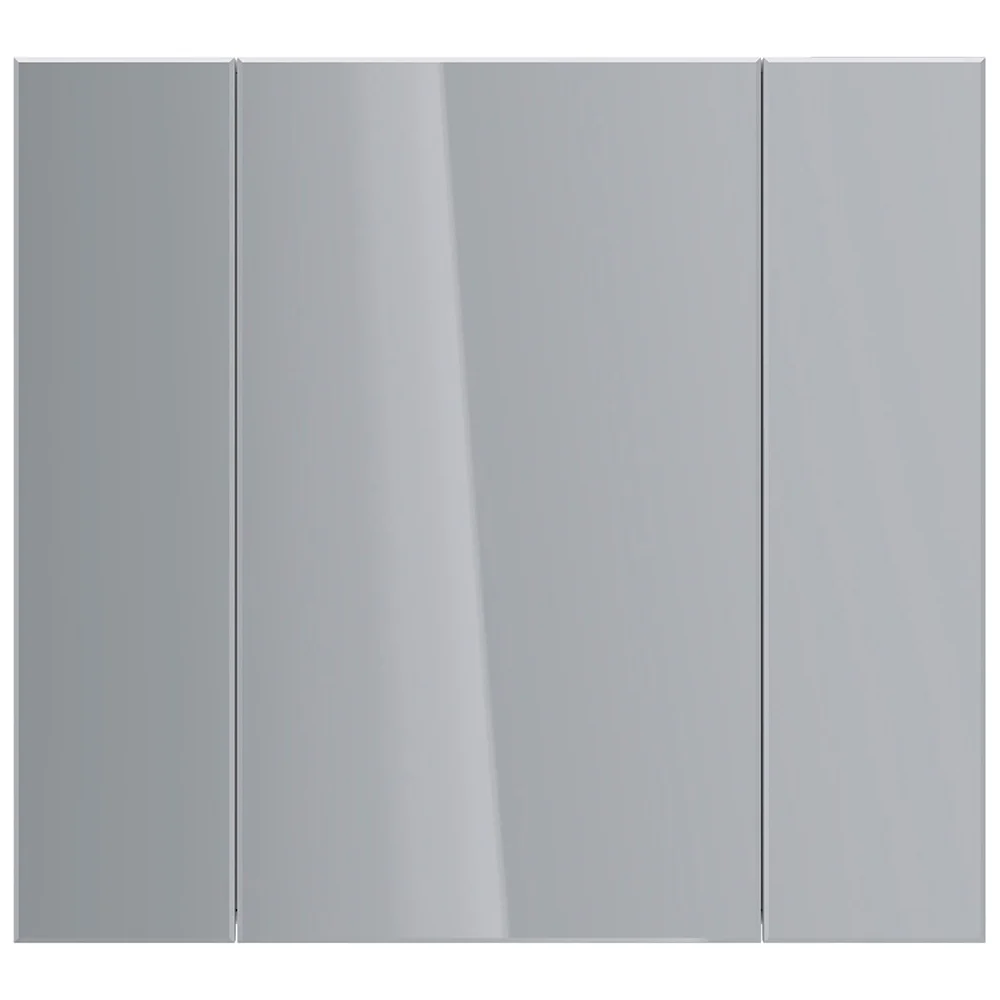 Шкаф зеркальный Lemark UNIVERSAL 90x80 см, 3-х дверный, цвет корпуса белый глянец LM90ZS-U