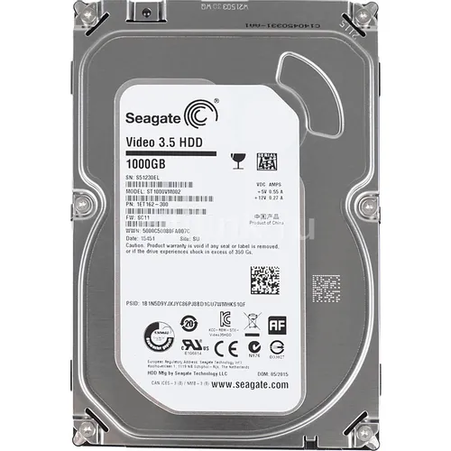 Жесткий диск Seagate ST1000VM002, 1ТБ, HDD, SATA III, 3.5"