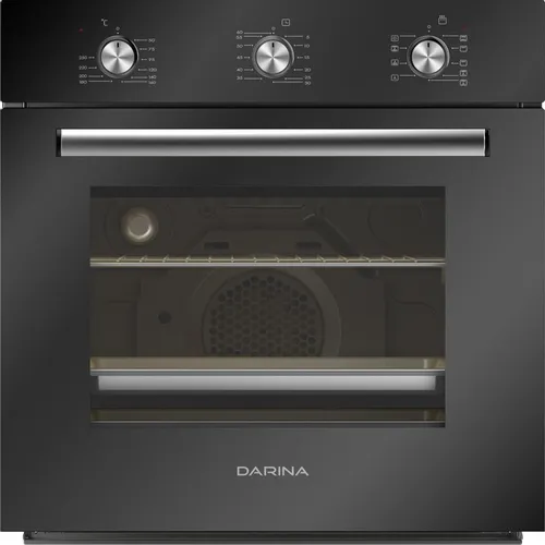 Духовой шкаф электрический Darina 1V5 BDE 112 707 B, 65л, дверца с 3 стеклами, черный/стекло черное