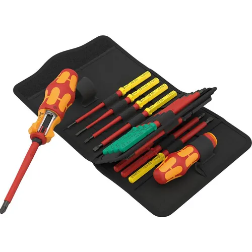 Отвертка с насадками WERA Kraftform Kompakt VDE 17 RA 1, 16 предметов [we-006618]