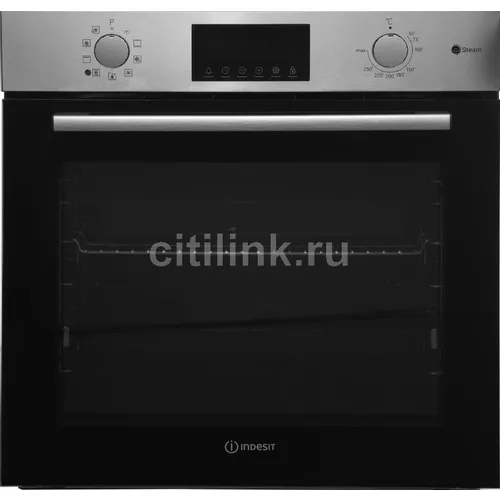Духовой шкаф электрический Indesit IFSE 3841 J IX, 72л, дверца с 2 стеклами, нержавеющая сталь