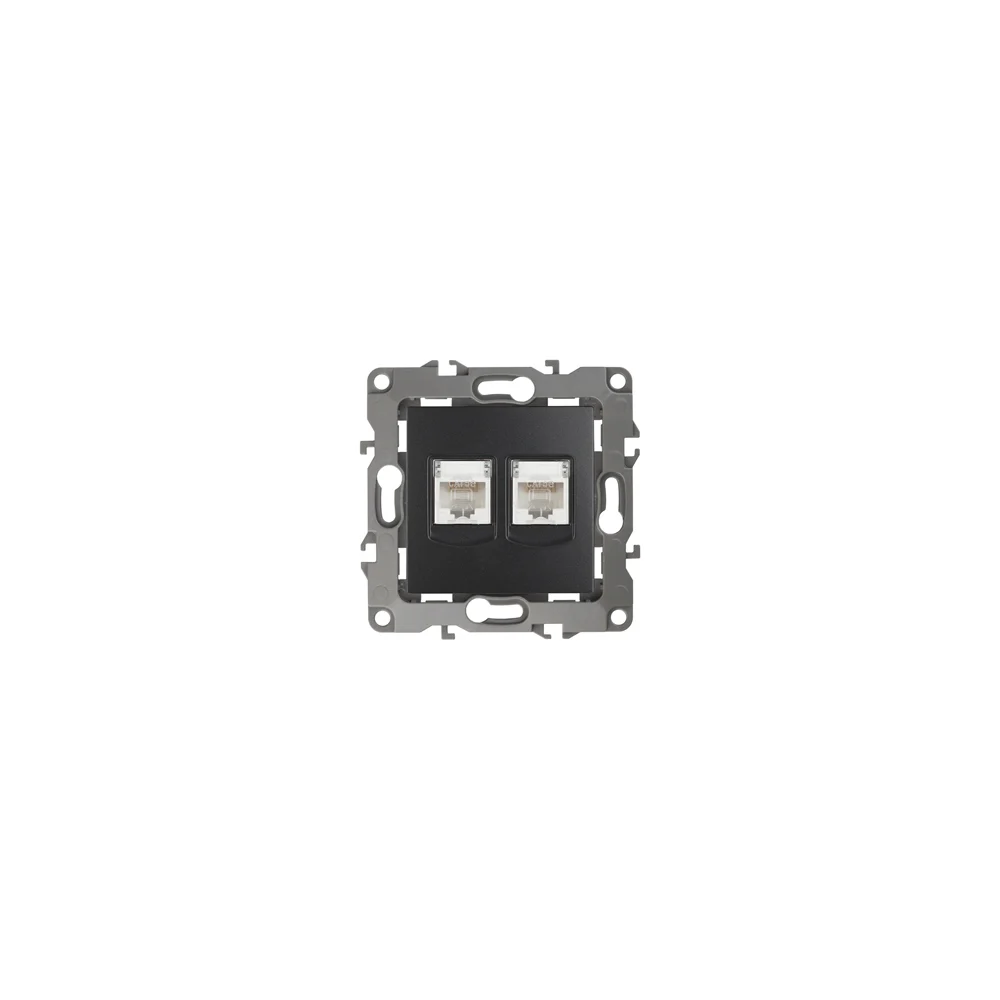 Двойная информационная розетка ЭРА 12-3108-05 Б0014733