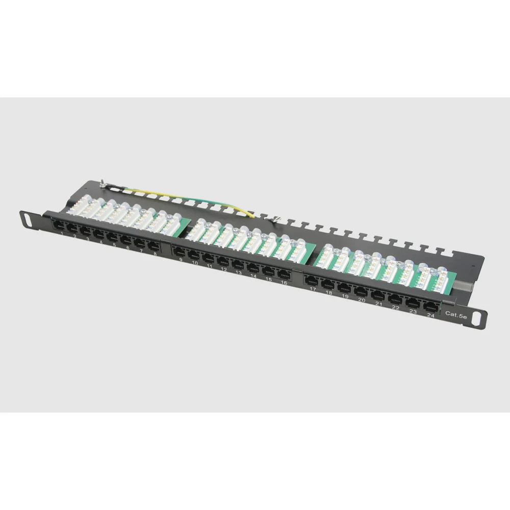 Патч-панель TWIST PP-19-0.5U-IDC-24-C5E-TWCS